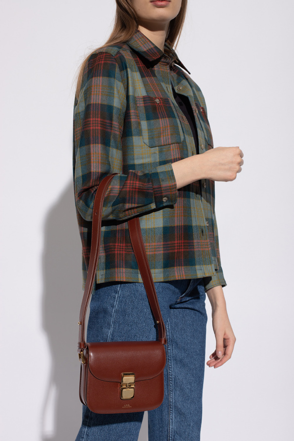 Camera Case Bag With Op Motif Brown Grace Mini shoulder bag A.P.C. VbjdevelopmentsShops Sweden